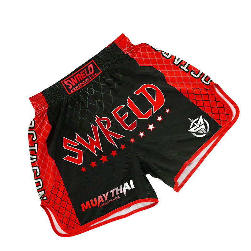 MMA Boxing Training Anti-Wear Fighting Pants UFC Mixed Fighting Muay Thai Shorts Running Fitness Cycling Fighting
