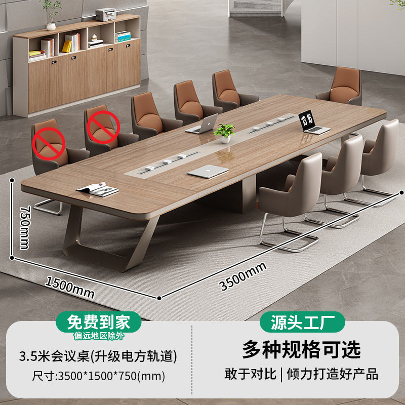 Saint li conference table long table training office furniture rectangular table office large casual modern table and chair combination
