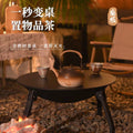 Outdoor patio folding bbq grill portable fire pit home indoor heating stove campfire grill for tea brewing and bbq