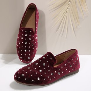 plus sizeexport slip-on women's shoes trendy british bean shoes rhinestone casual suede flatsflats