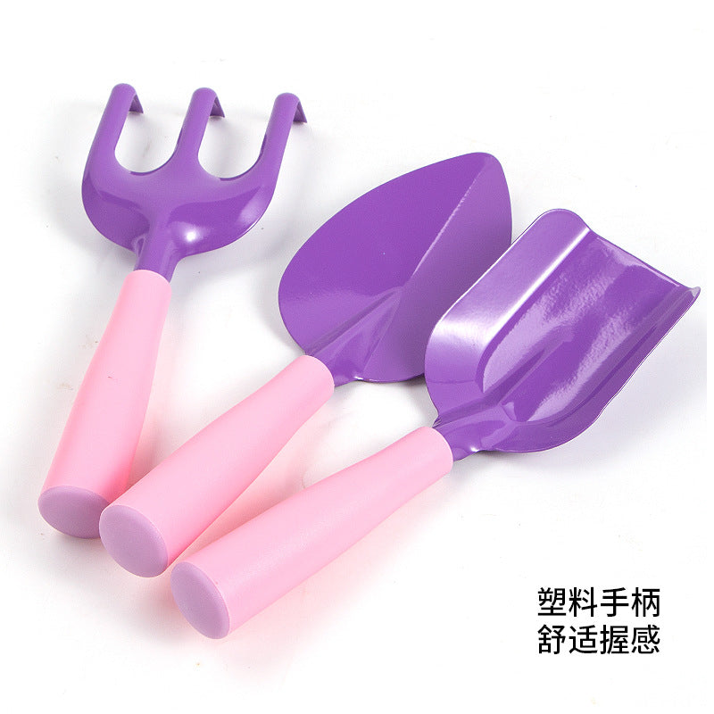 Children's gardening tools beach sand digging small shovel spade potted plant planting garden iron pull outdoor push snow shovel plastic