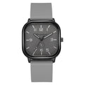 e-commerce square case personalized creative men's watch wholesale fashion retro silicone strap student quartz watch for men