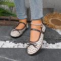 Plus size square heel slip-on flats for women -  summer new french style bow mary janes