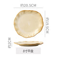 8inch shallow plate-kiln turns warm white