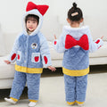 Girls' winter pajamas: three-layer fleece-lined, extra thick coral fleece, cute toddler and little girl's pajama set, loungewear