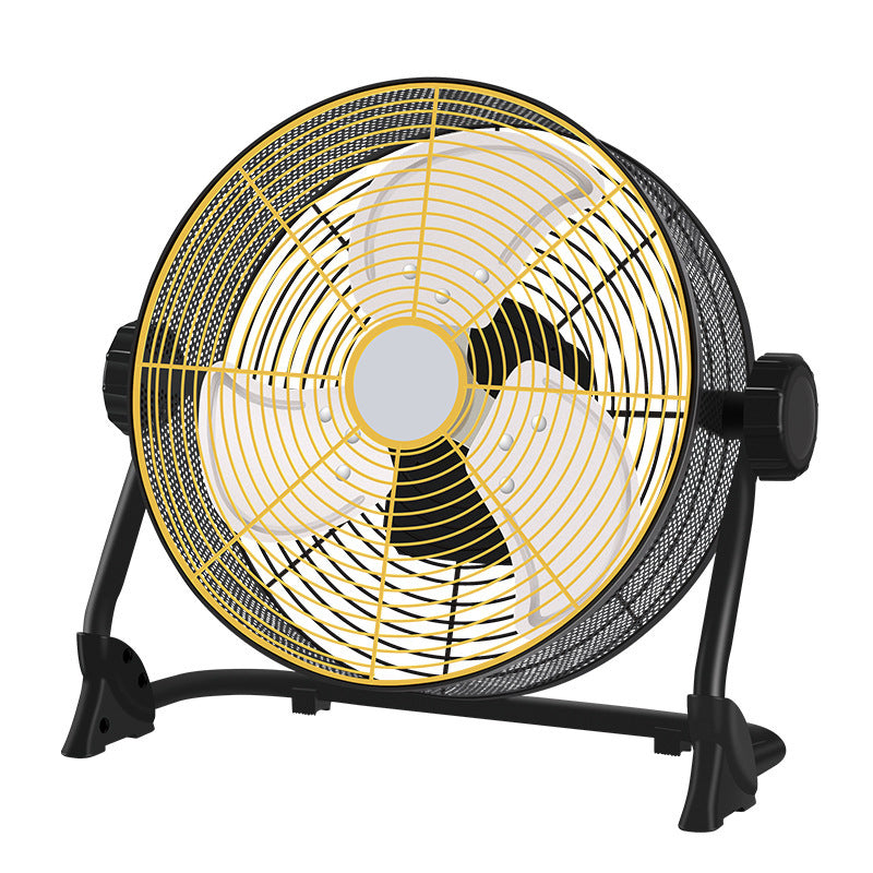 Multifunctional rechargeable fan industrial for home high wind power battery outdoor portable 12inch floor fan cross-border