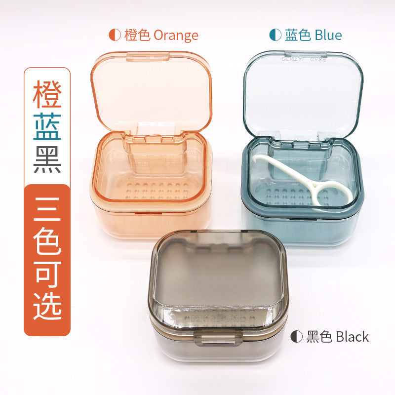 Dental Multifunctional Invisible Braces Storage Box Orthodontic Retainer Box Travel Portable Orthotics Cleaning Box Wholesale