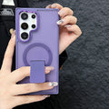 Samsung s26 ultra matte skin feel phone case s25 wireless charging magnetic stand cross-border export a56 protective cover