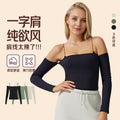 One shoulder autumn wear new arrival women's sports long sleeves t-shirt yoga wear tight dance outwear thin fitness wear