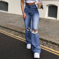 new european and american style wide-leg denim pants for cross-border e-commerce: perfect for , , and . distressed, flared jeans