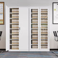 Heavy-duty steel office file cabinet - steel document cabinet for financial records, accounting files, and storage - low profile storage unit