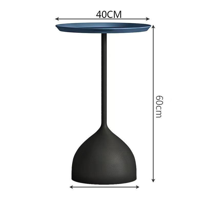 Scandinaviancasual side table small apartment iron small round table cream style for home small coffee table bedside small bedside table no