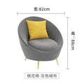 Nordic sales office reception curved double sofa office clothing store rest area furniture coffee table set