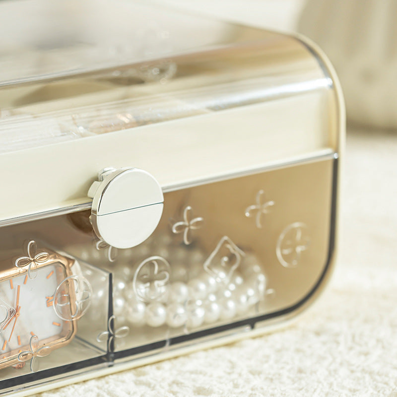 Simple  jewelry dust storage box portable jewelry storage earrings necklace ring jewelry box
