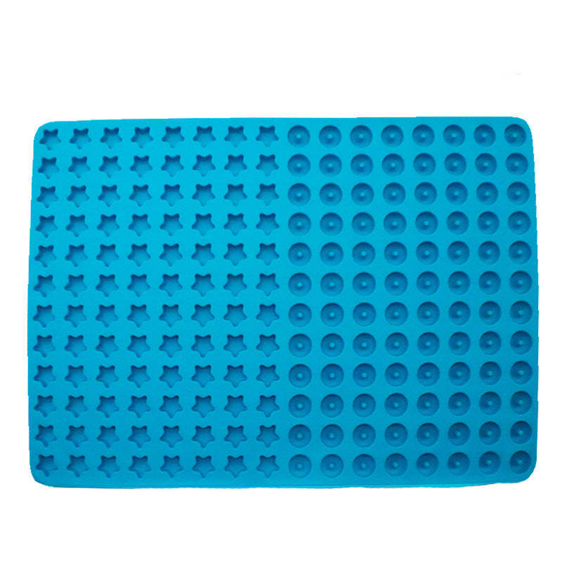 Cross-border pentagram donut chocolate mold, silicone cake mold DIY cookie candy baking tool