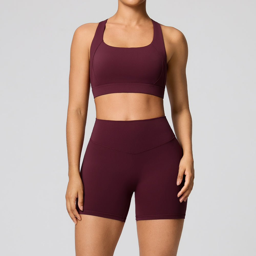 European and american summer cloud-like yoga set - tight-fitting, butt-lifting fitness outfit, two-piece gym running sportswear for women