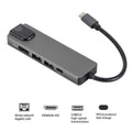 Type docking station-c to hdtvusb-chub+ network card type to 100m high-definition multi-interface expansion