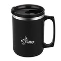 304 stainless steel coffee mug with lid - stylish women's mug, office cup, large capacity straw water bottle