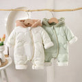 Winter warm baby rompers: autumn and winter onesies for boys and girls, fleece-lined winter infant outfits, warm bodysuits for outdoor wear