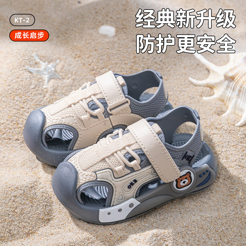 Kids' sandals: new summer collection - soft sole, cartoon design, velcro closure, perfect for girls (toddler to big kid), baby beach sandals