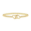 best-selling new product concentric knot wave gold beads beaded bracelet geometric square ring heart fashion bracelet