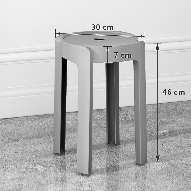 Thickened plastic stoolfor home stackable dining table bench long sitting comfortable chair windmill stool plastic round stool