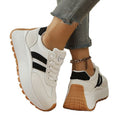 Wholesale women's spring/autumn new lightweight soft sole chunky sneakers - slimming, versatile, fashionable, casual white shoes