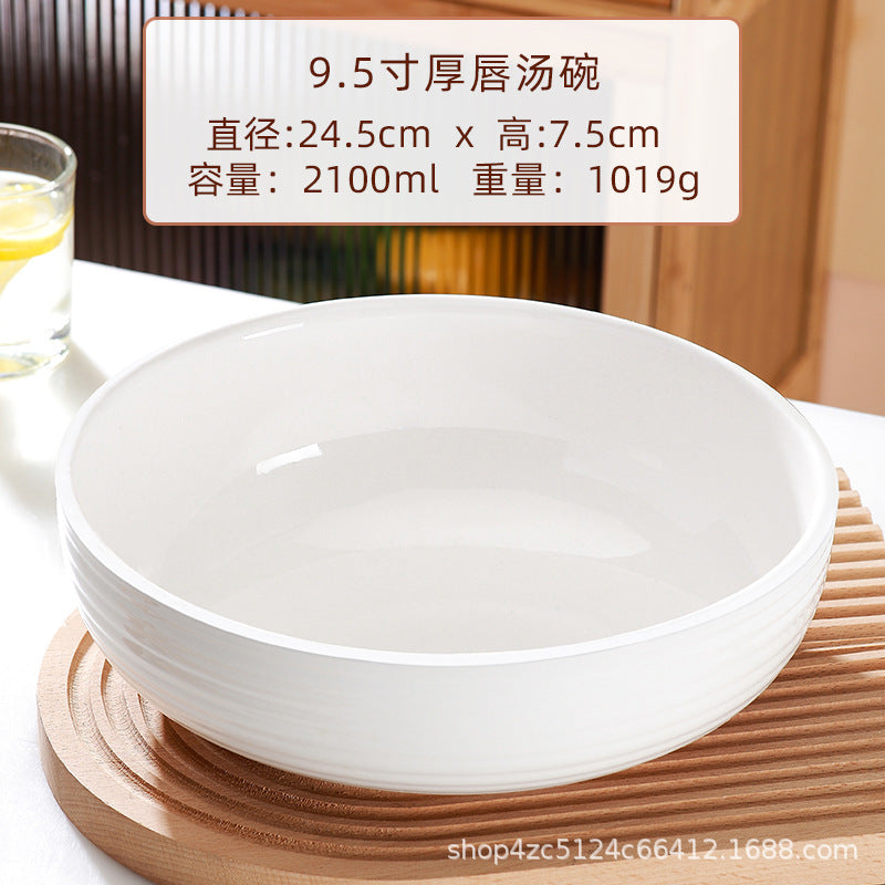 Wholesale for home large soup bowl extra large gold rim pickled fish large bowl ceramic large bowl boiled fish bowl large soup bowl