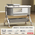 Baby crib: portable, multi-functional, foldable bassinet - newborn splice bed, convertible to full-sized bed