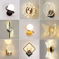 Creative minimalist wall sconce - modern lighting for living room tv backdrop, stairway, bedroom, and bedside