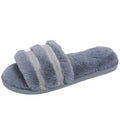 Amazon export one-character plush home cotton slippers women's autumn and winter new fashion outwear fur slippers wholesale