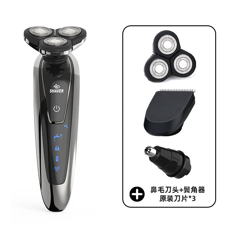 Multifunctional 4d full body washable electric shaver for men, rechargeable razor, wholesale portable