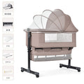 Newborn multifunctional crib convertible to big bed, baby bed, bassinet, foldable, mobile, adjustable height, portable