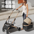 Pet stroller for cats and dogs - lightweight, foldable, and portable for teacup poodles, toy pomeranians, chihuahuas, yorkshire terriers, and bichons