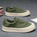 Canvas men's shoes 2025 winter new anti-slip thick sole breathable lightweight slip-on sneakers men's athletic shoes
