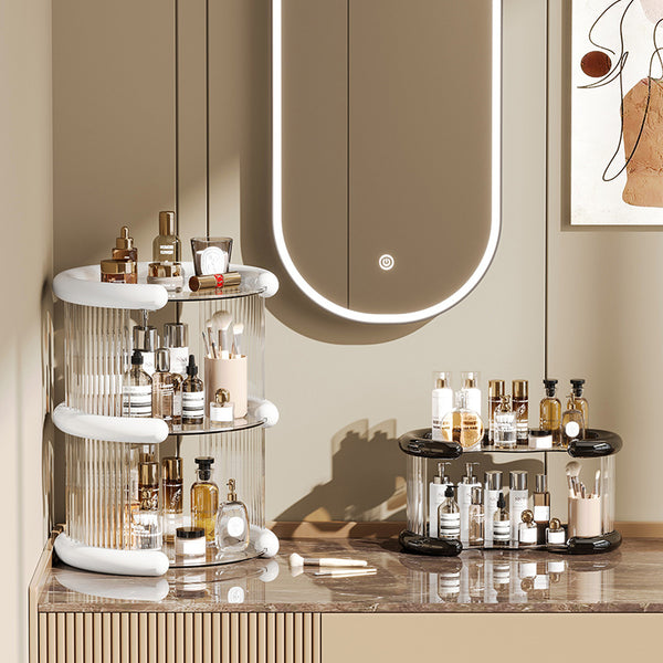 Transparent Cosmetics Shelf Desktop Dresser Cosmetics Storage Box Bathroom Wash Table Skin Care Products Finishing Rack