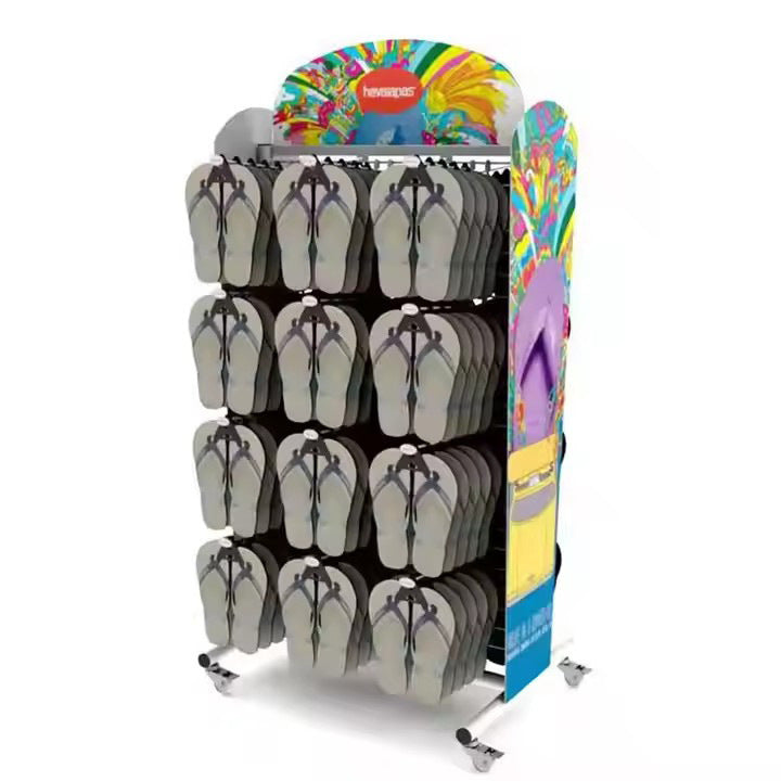 Source Factory Shoe Store Supermarket Slippers Display Rack Sandals Storage Rack Shelf