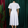 D3320exportplus size women's clothing  summer new fashion bubble elegant large skirt high waist african dress