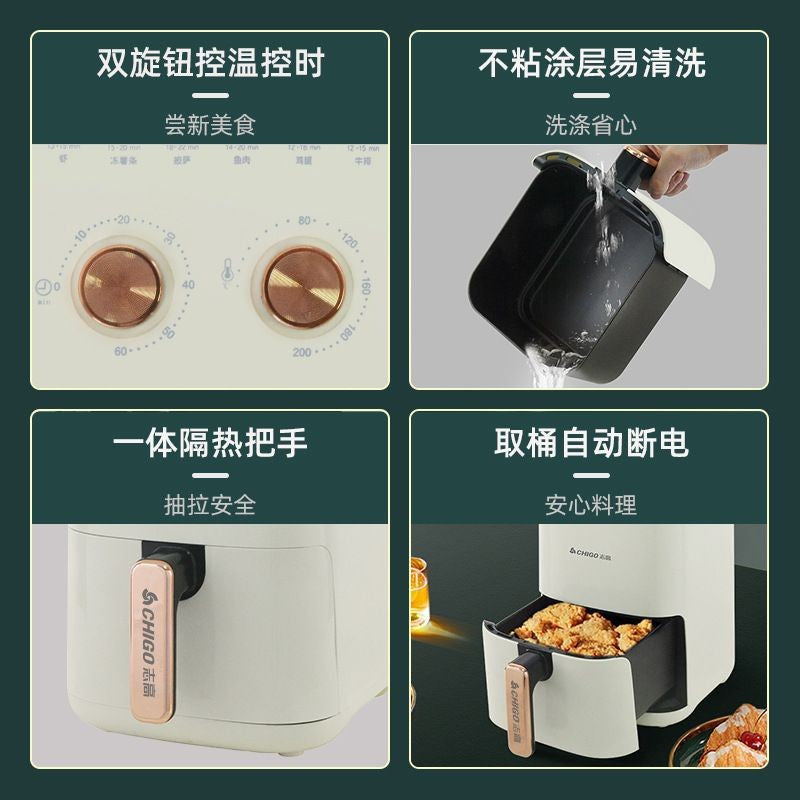 Direct sales air fryer new arrival smart multifunctional low oil healthy home rotary knob electric oven low-fat gift wholesale