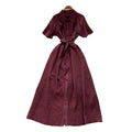 Sense of designniche style shawl patchwork lapel single breasted waist dress female summerfrenchslimming lookelegant long skirt