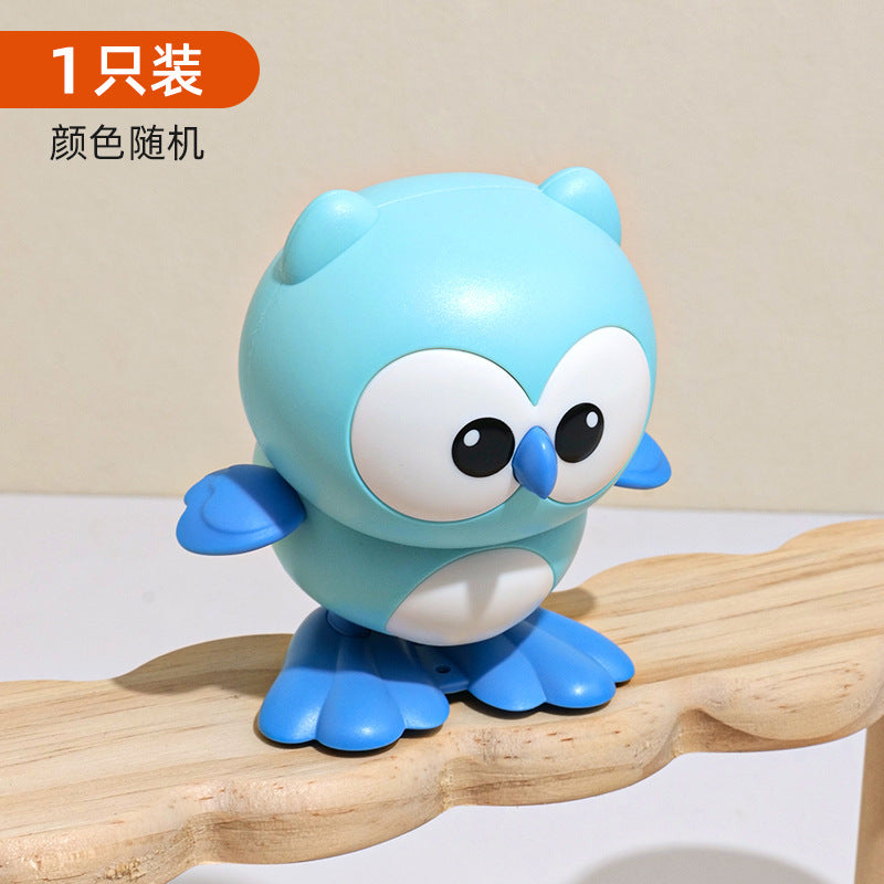 Wind-up toy baby owl - wind it up and watch it hop and run! perfect for toddlers and kids aged 1-2, boys and girls