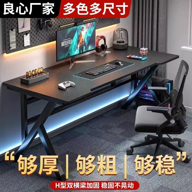 Desk - minimalist home office desk, student study writing desk, bedroom computer desk, simple table, gaming desk