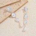 Pearl earrings wholesale european and american cross-border jewelry round tassel niche earrings exaggerated stylish long water drop earrings
