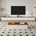 Cream style solid wood tv cabinet living room for home small apartmentaccessible luxuryclassy rounded corner combination cabinet tv cabinet floor
