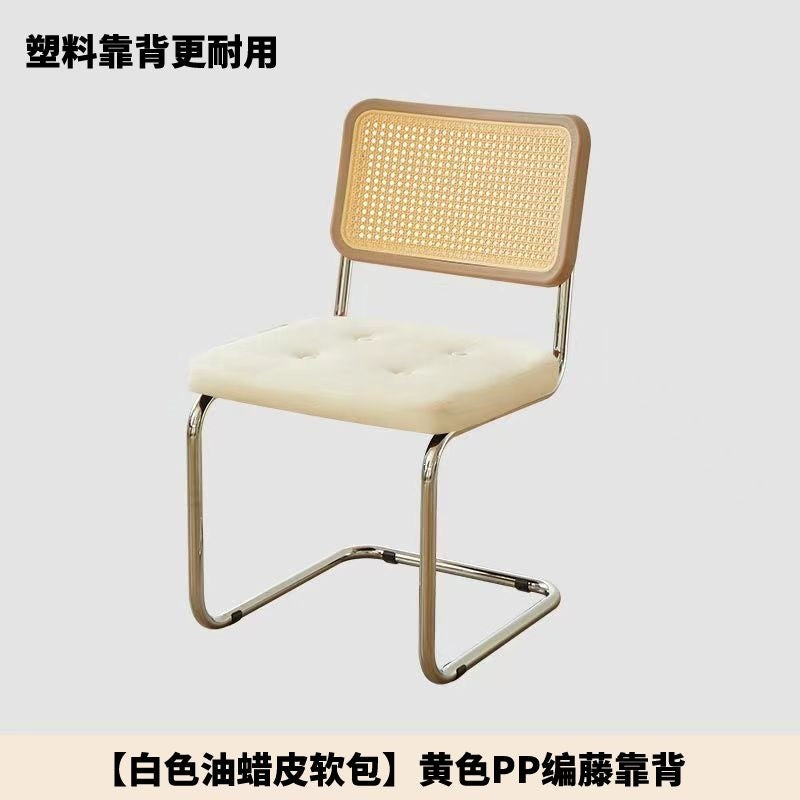 Imitation rattan soft-packed chair popular coffee shop hotel casual medieval chair casual scandinavianfor homedesigner dining chair