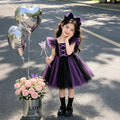 Baby girl's first birthday outfit - halloween flutter sleeve tulle tutu dress - new  children's princess dress - girls' clothing