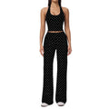 new arrival polka dot yoga clothes suit polyester printing deep v high elastic stereo fitness sports suit