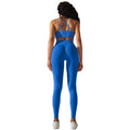 European and american new seamless yoga outfit for women - peach lift, high-waisted, tummy control, tight leggings set for running, sports, and fitness