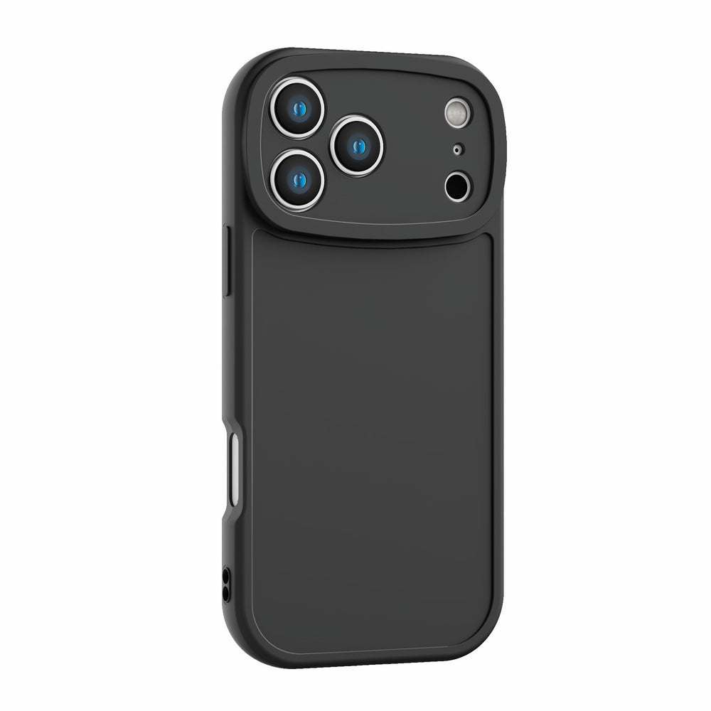 Suitable for apple 17 big eyes frosted groove leather mobile phone protective case iphone16pm lambskin material case