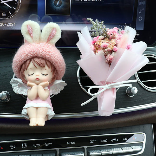 Car perfume ornament cute Annie angel air conditioner out of trend aromatherapy lasting light fragrance car interior products women